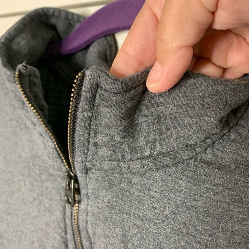 Calvin Klein Men’s Quarter-Zip Pullover Sweater Gray 100% Cotton Size LG - Picture 15 of 15